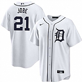Men's Detroit Tigers #21 Jackson Jobe White Cool Base Stitched Jersey Dzhi,baseball caps,new era cap wholesale,wholesale hats